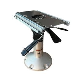 MyBoat Stuhlbein Set - Gasdruckverstellbare 32-41 cm - mit Schlitten und Drehplatte