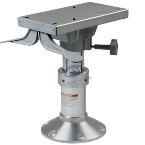 Steuer Stuhlbein  – Gasdruck-verstellbar 30–47 cm – mit Schiene und Bodenplatte