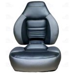 Springfield Fish Pro 24 High Back Klappbarer Bootsstuhl – Carbon/Darkgrey – Bild 2