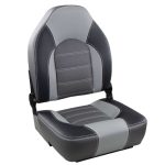 Springfield High-Back Premium Klappbarer Bootssitz – Gray/Charcoal