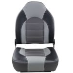 Springfield High-Back Premium Klappbarer Bootssitz – Gray/Charcoal – Bild 2